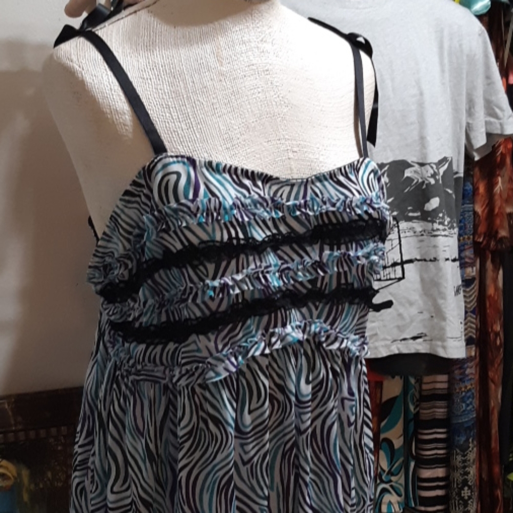 Womens Nightie Intimates Sheer Sleepwear Loungewear Top Plus sz 18 CACIQUE